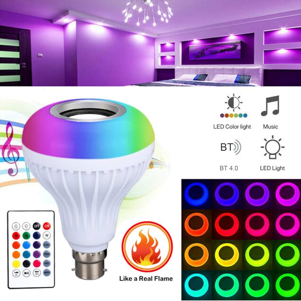 Bluetooth Speaker Bulb With Remote Control