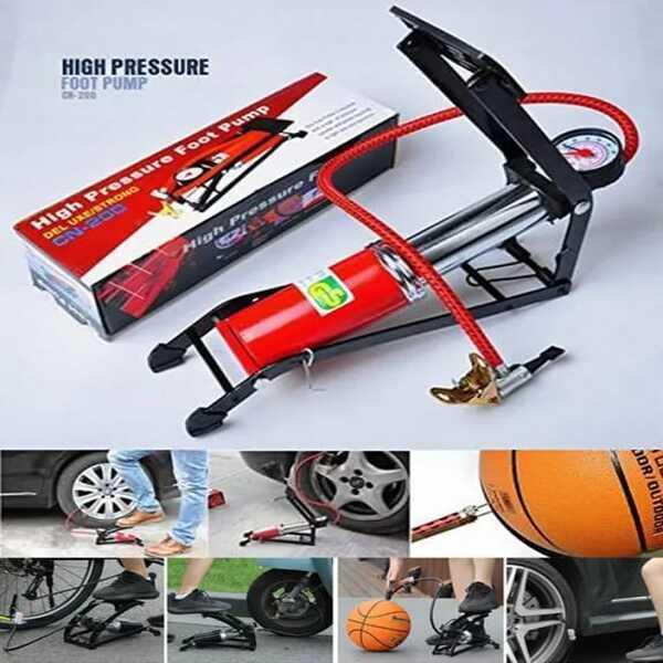 Outdoor portable bicycle pump, basketball ball, foot pedal pump, car pedal pump